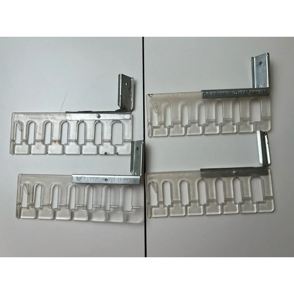 Kirsch Curtain Swag Pleater Clear Acrylic Plastic Hardware 2 Sets No Sew